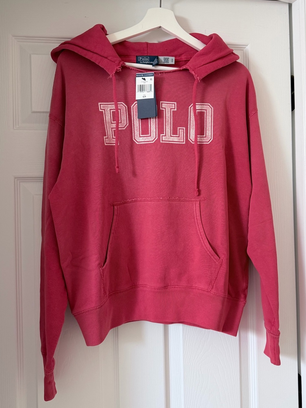 Polo Ralph Lauren Logo Split-Neck Fleece Women’s Hoodie Size Small NWT